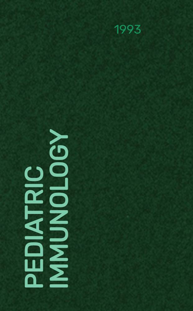 Pediatric immunology = Педиатрическая иммунология..