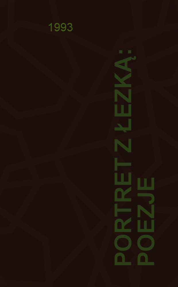 Portret z łezką : Poezje