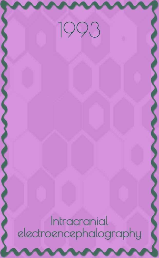 Intracranial electroencephalography