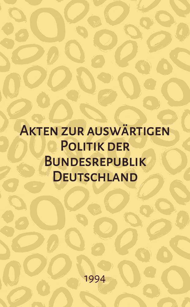 Akten zur auswärtigen Politik der Bundesrepublik Deutschland
