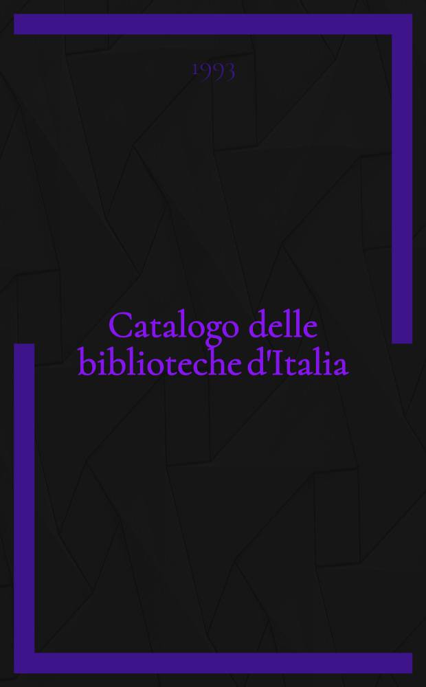 Catalogo delle biblioteche d'Italia = Каталог бтблиотек Италии.Валле-д'Аоста.