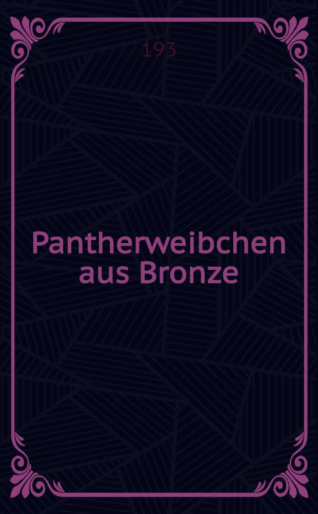 Pantherweibchen aus Bronze