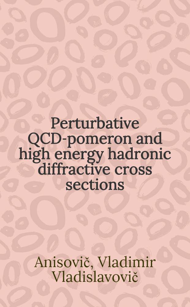 Perturbative QCD-pomeron and high energy hadronic diffractive cross sections