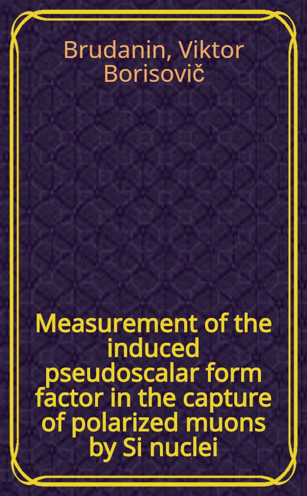 Measurement of the induced pseudoscalar form factor in the capture of polarized muons by Si nuclei