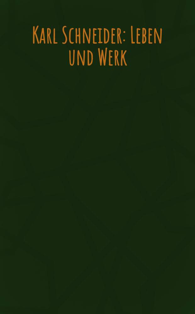 Karl Schneider : Leben und Werk (1892-1945) : Katalogbuch zur Ausst. im Museum f&uuml;r Kunst u. Gewerbe, Hamburg, vom 11. Sept. bis 1.Nov. 1992 = Карл Шнайдер. Жизнь и творчество (1892-1945). Кат. к выст. в Музее исскуств и ремесел, 11 сент.-1 нояб. 1992г..