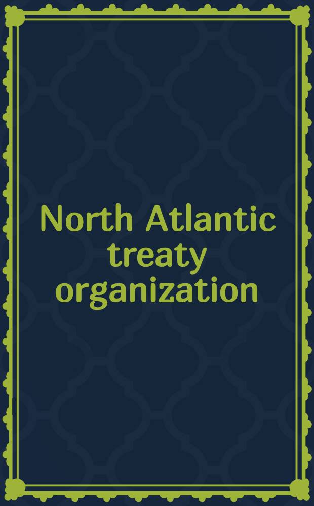 North Atlantic treaty organization = НАТО.