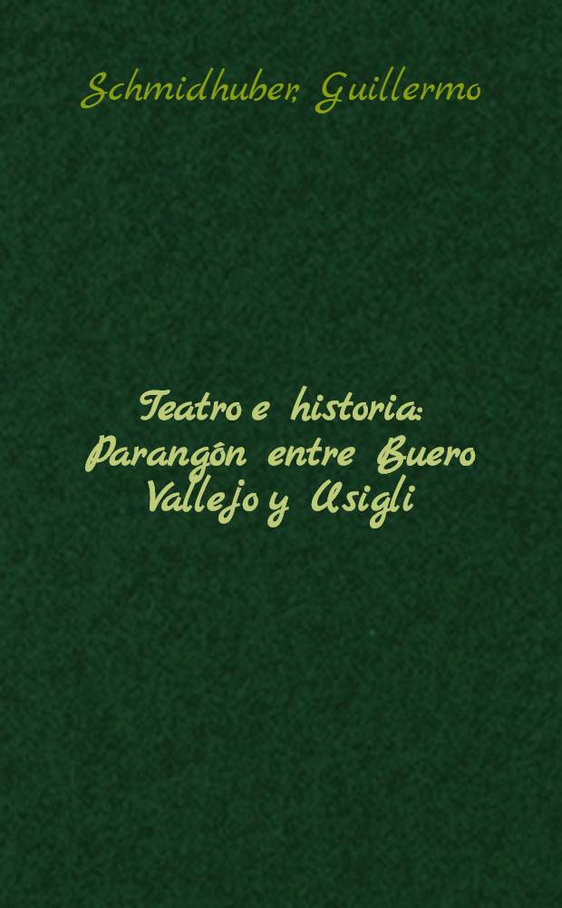 Teatro e historia : Parangón entre Buero Vallejo y Usigli = Театр и история.