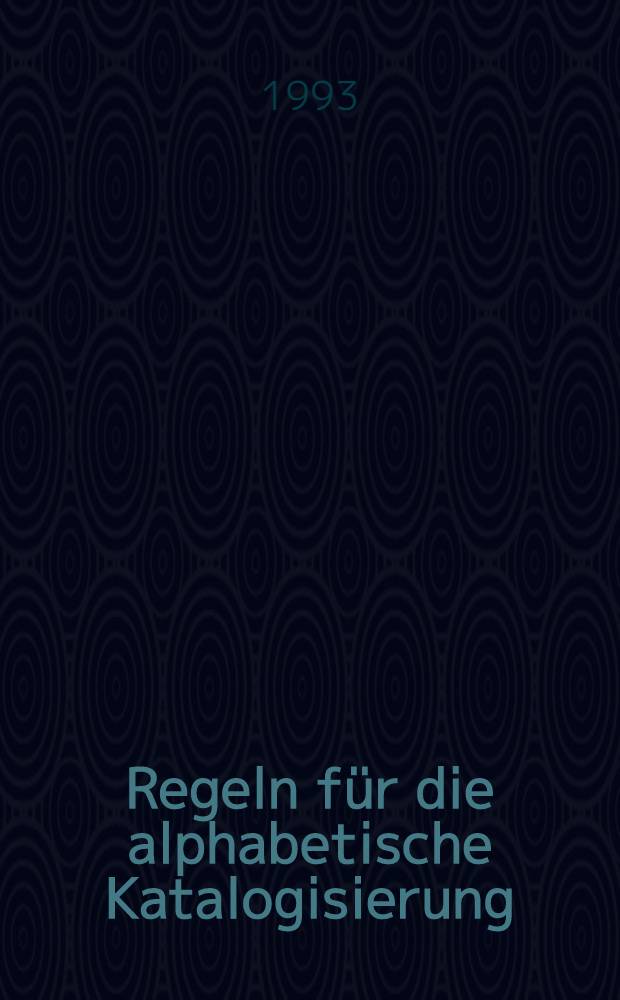 Regeln für die alphabetische Katalogisierung (RAK) = Имена и фамилии лиц в Античном мире.