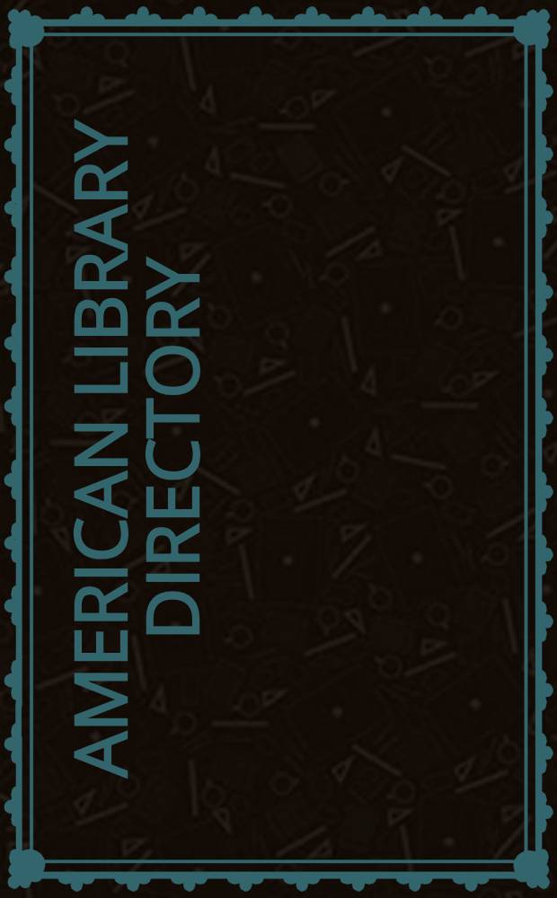 American library directory