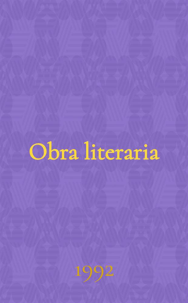 Obra literaria