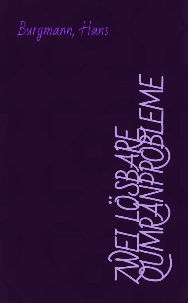 Zwei lösbare Qumrânprobleme : Die Person des Lügenmannes, die Interkalation im Kalender