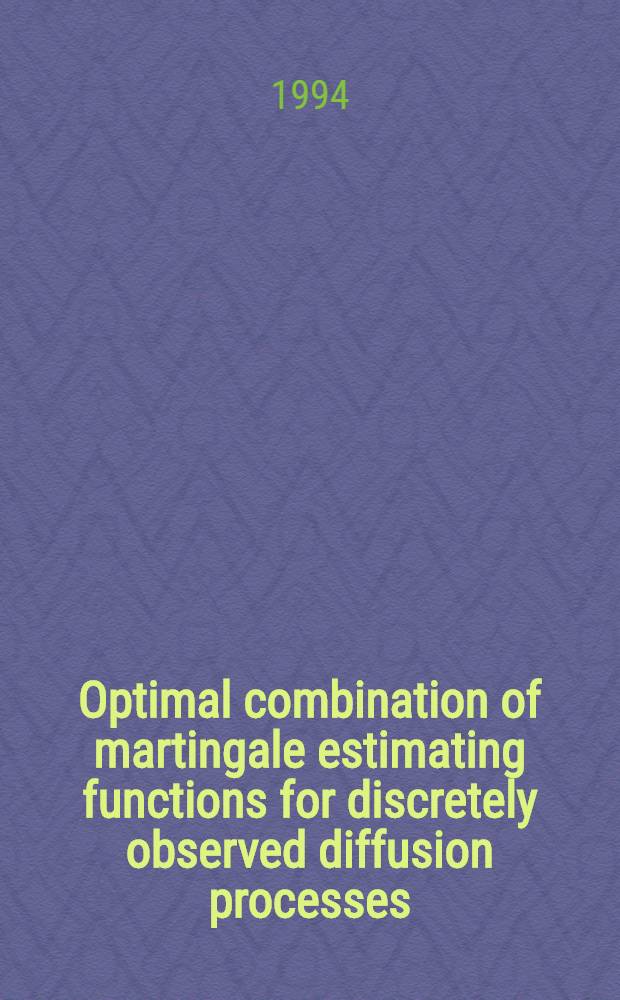 Optimal combination of martingale estimating functions for discretely observed diffusion processes
