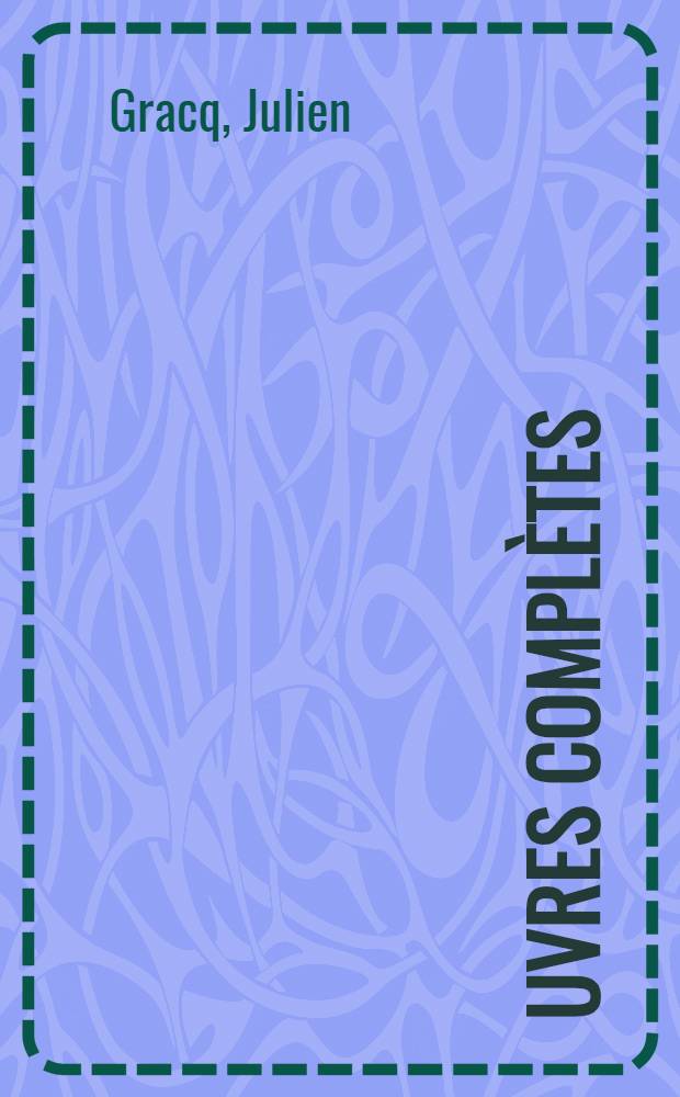 Œuvres complètes