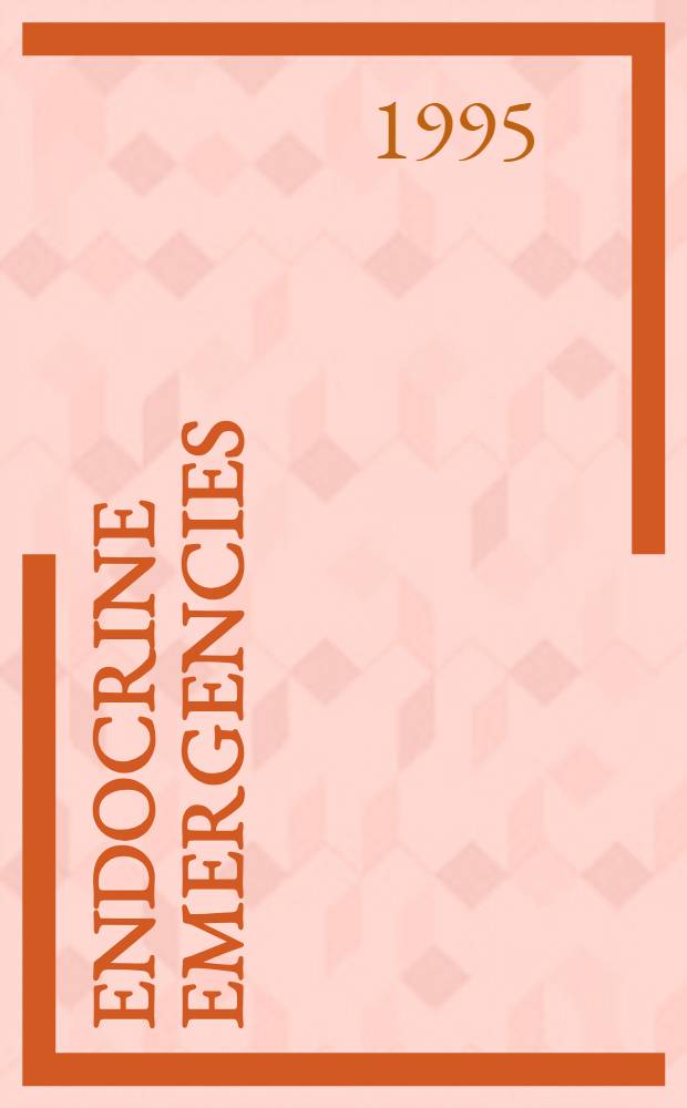 Endocrine emergencies