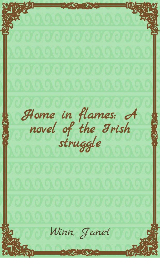 Home in flames : A novel of the Irish struggle