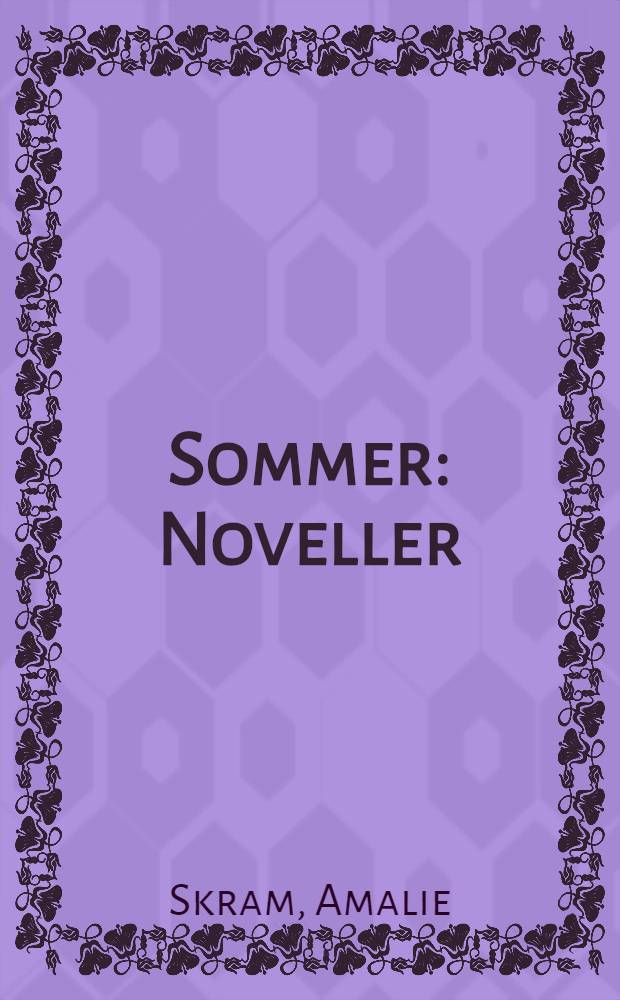 Sommer : Noveller
