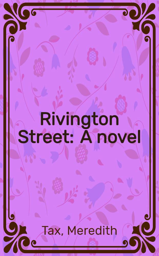 Rivington Street : A novel