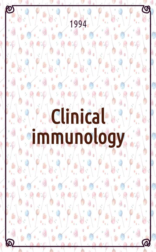 Clinical immunology