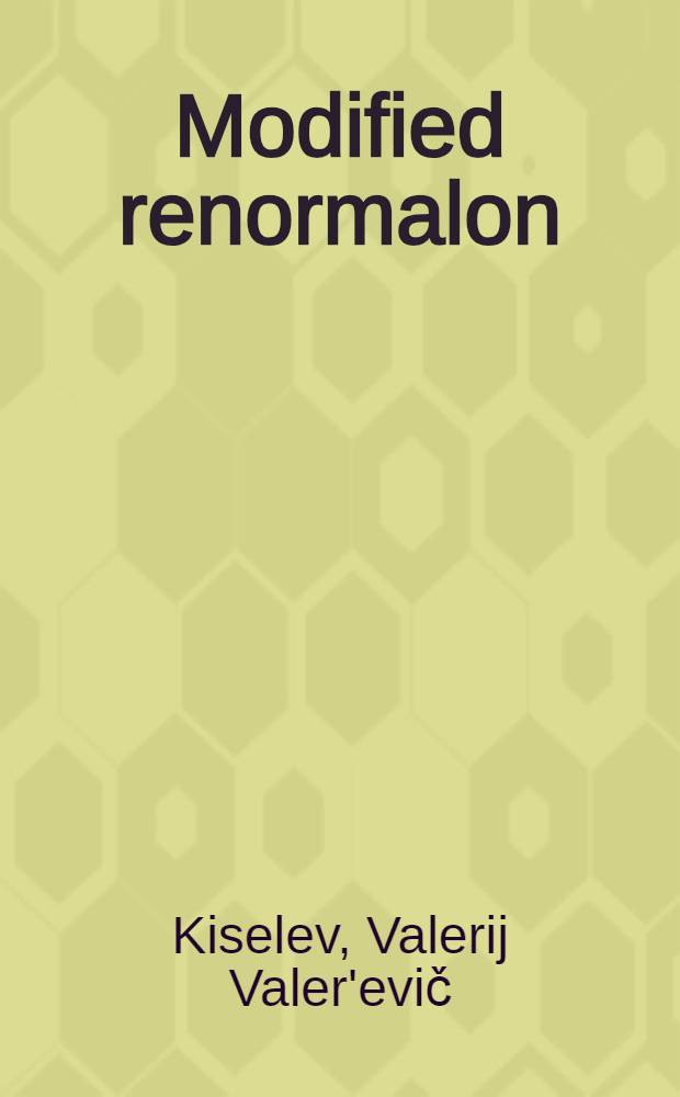 Modified renormalon