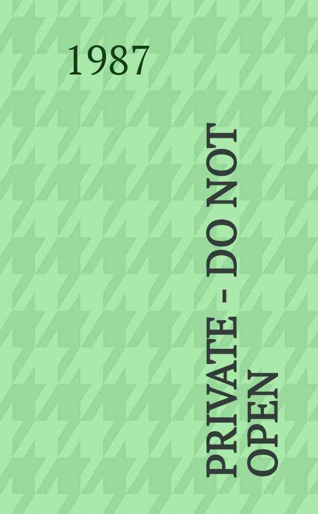 Private - do not open : Stories