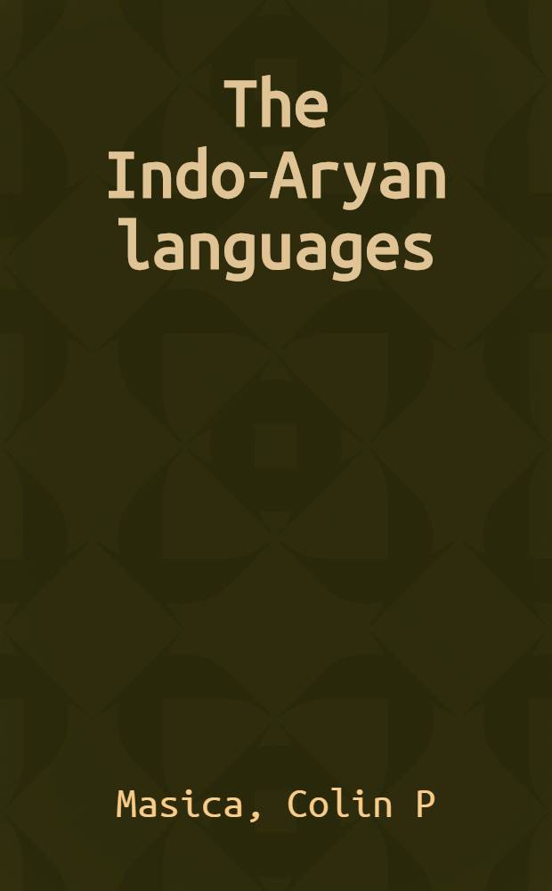 The Indo-Aryan languages = Индо-арийские языки.