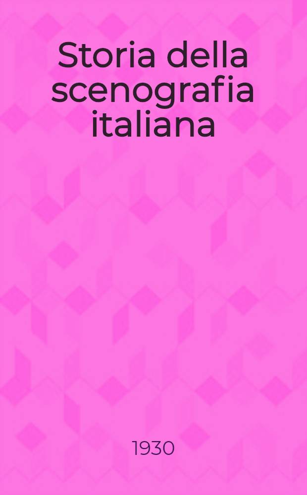Storia della scenografia italiana