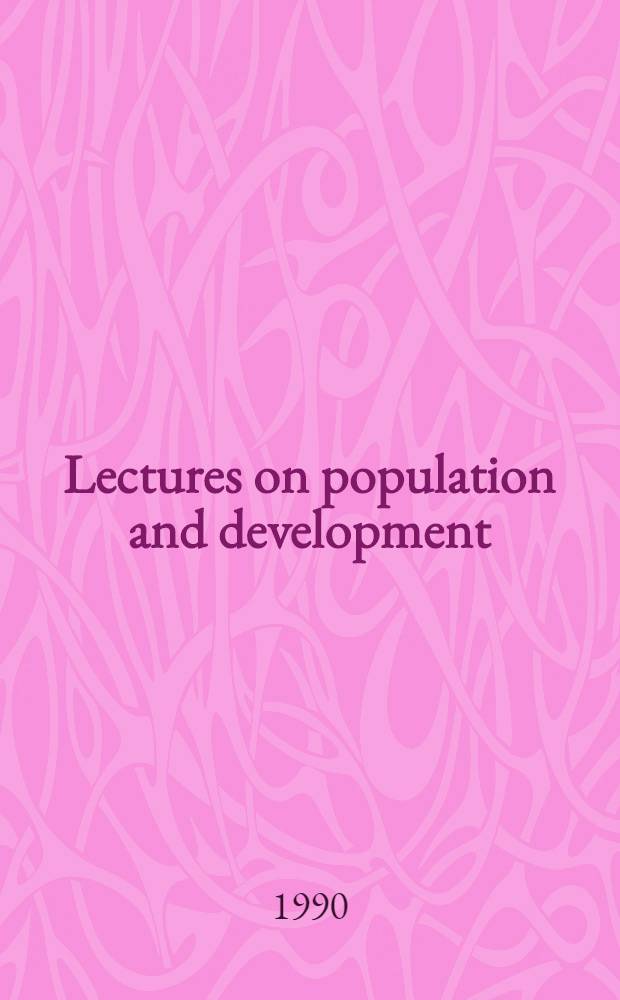 Lectures on population and development