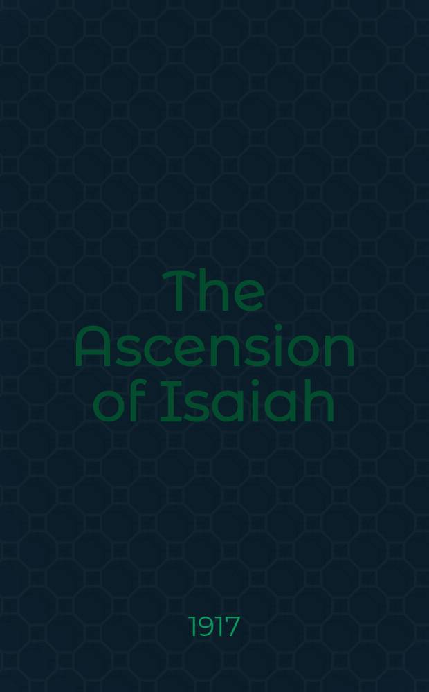 The Ascension of Isaiah