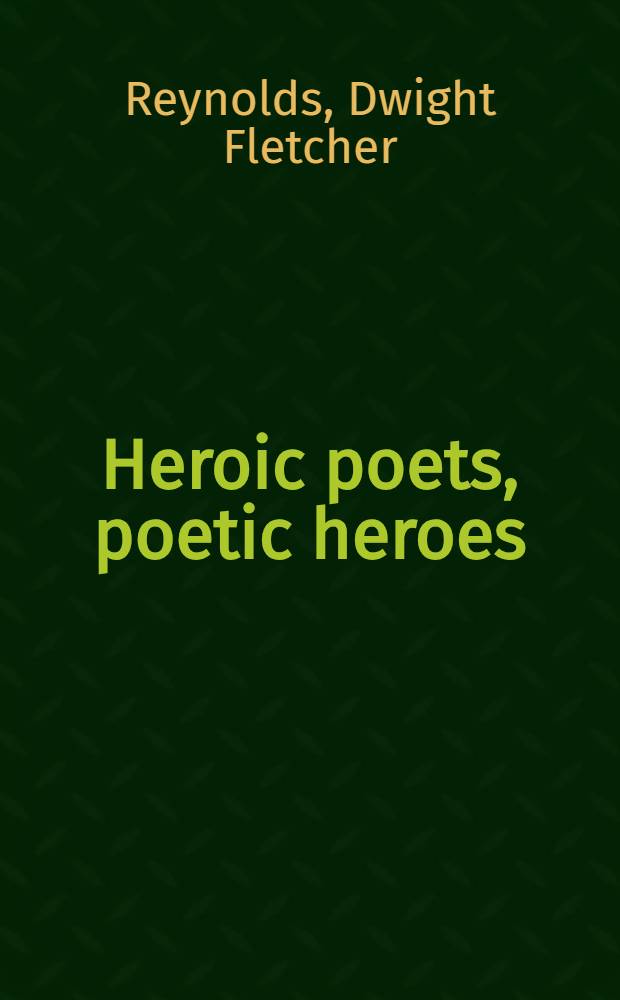 Heroic poets, poetic heroes : The ethnography of performance in an Arabic oral epic tradition = Героические поэты,поэтические герои.
