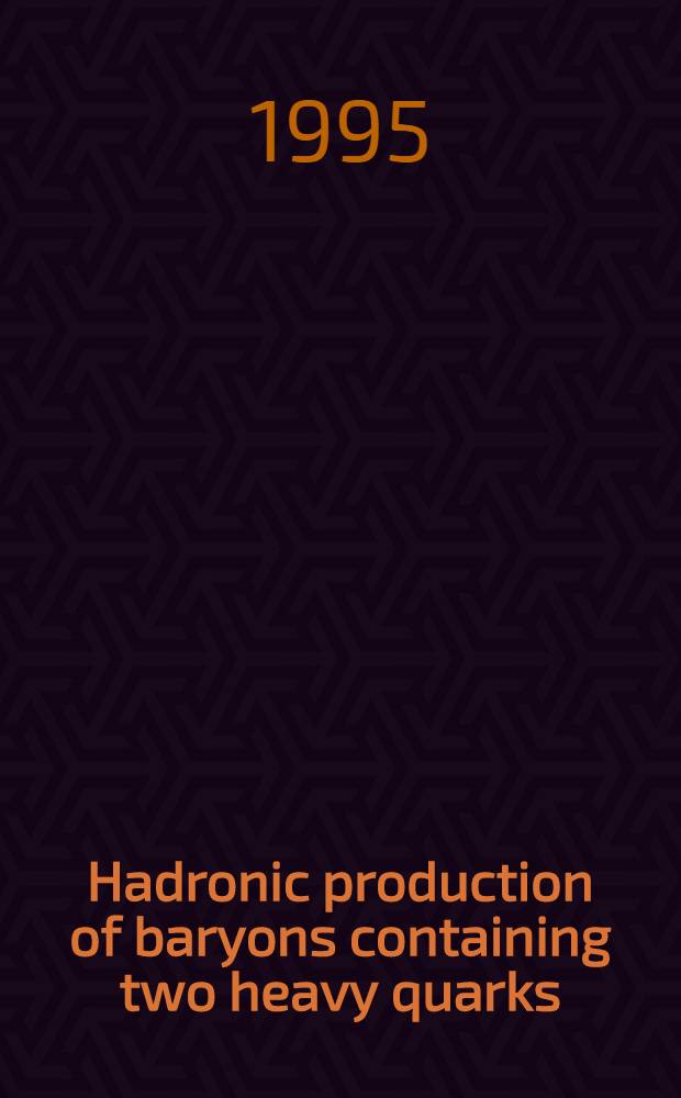 Hadronic production of baryons containing two heavy quarks
