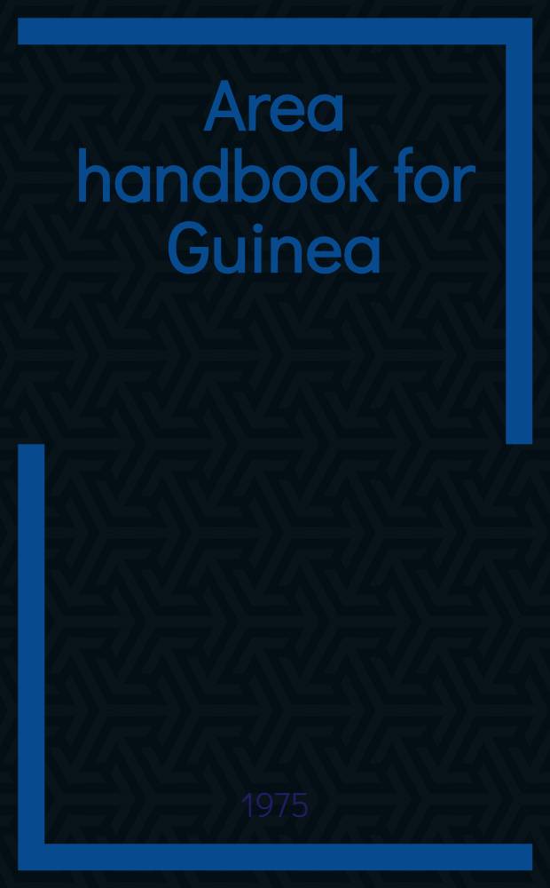 Area handbook for Guinea