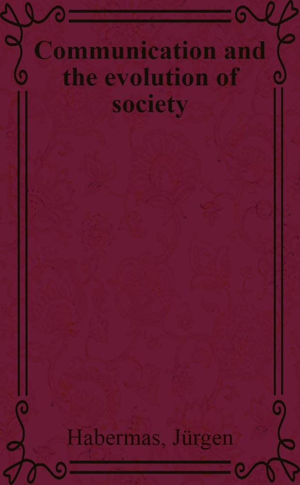 Communication and the evolution of society