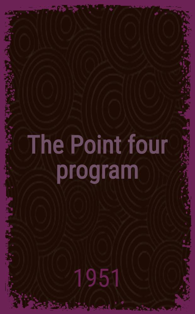 The Point four program