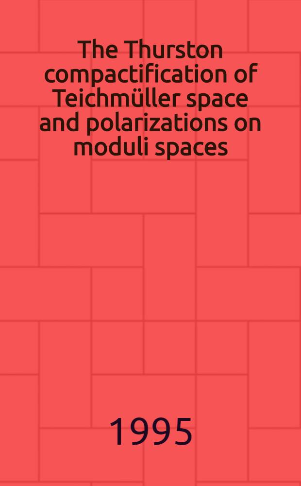 The Thurston compactification of Teichmüller space and polarizations on moduli spaces