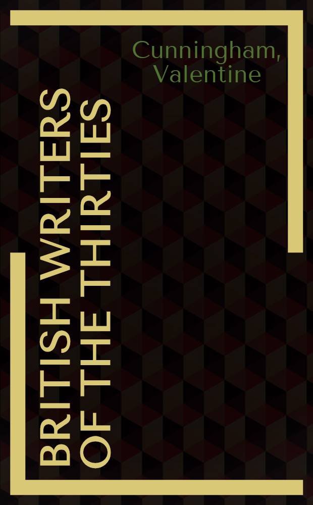 British writers of the thirties = Английские писатели тридцатых годов.