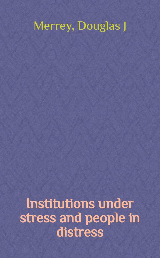Institutions under stress and people in distress : Institution - building a. drought in a new settlement scheme