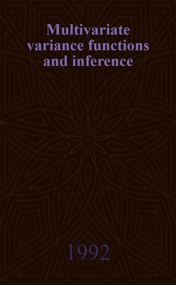 Multivariate variance functions and inference