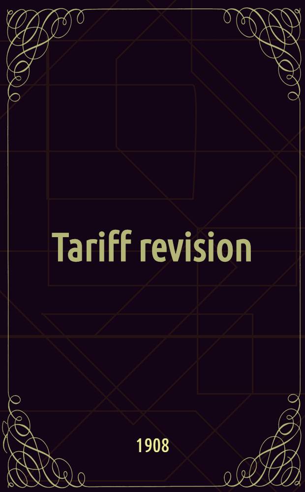 Tariff revision