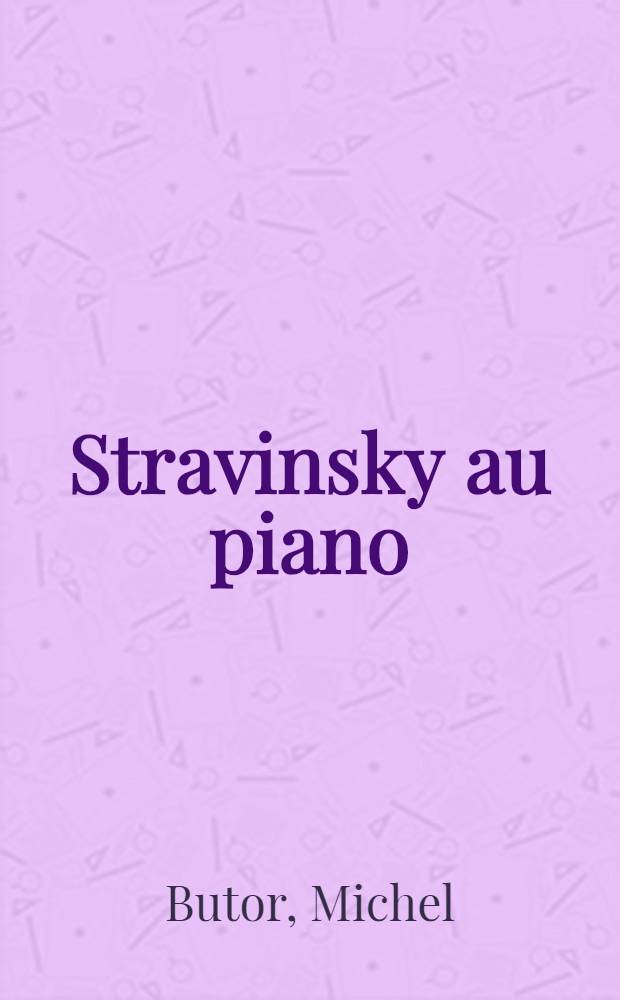 Stravinsky au piano
