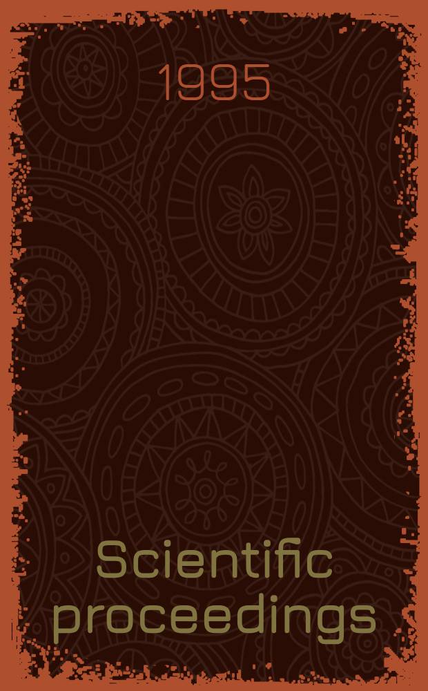 Scientific proceedings (abstracts)