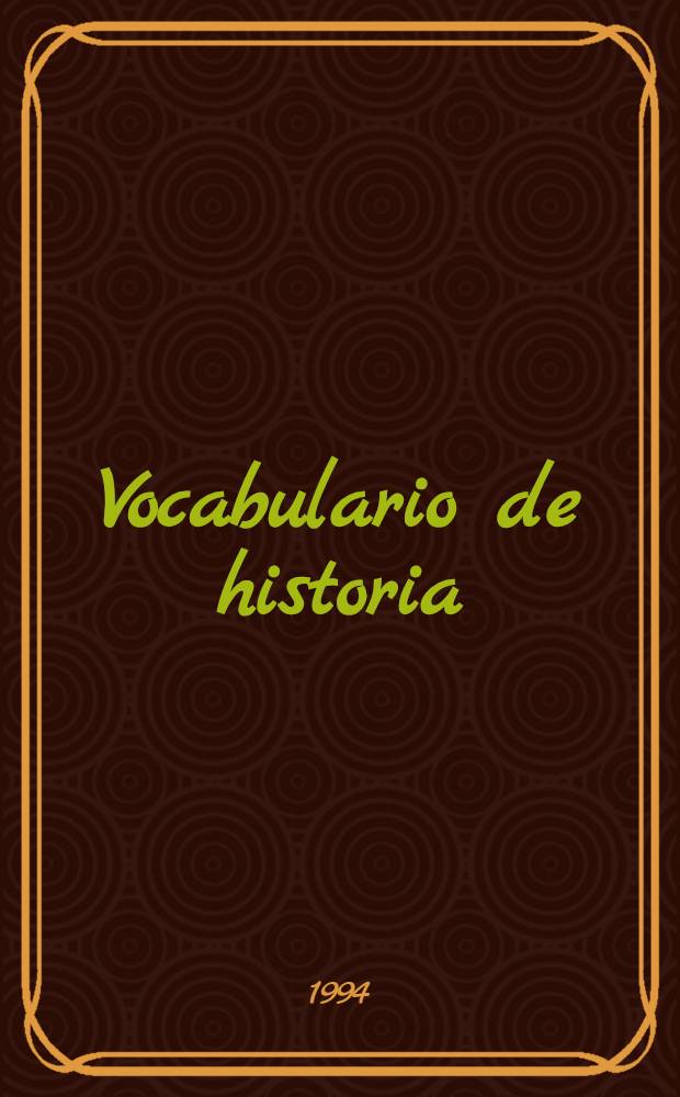 Vocabulario de historia