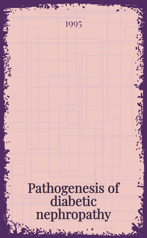 Pathogenesis of diabetic nephropathy : Experimental approaches