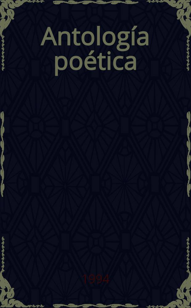 Antología poética