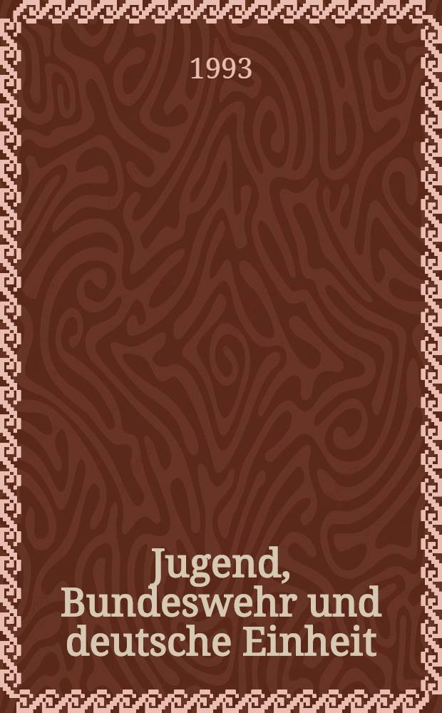 Jugend, Bundeswehr und deutsche Einheit : Perspektiven von Jugendlichen aus den alten und neuen Bundesl&auml;ndern zu Bundeswehr u. ges. Dienstpflicht (Wehrdienst, Zivildienst), Nation u. Ausl&auml;ndern : Beitr. zum 9. Jugendber. des Bundesregierung
