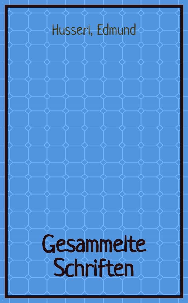 Gesammelte Schriften = Философия арифметики .