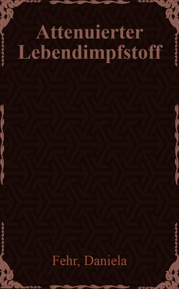 Attenuierter Lebendimpfstoff (Primucell FIP ) gegen die feline infektiöse Peritonitis der Katze : Plazebo-kontrollierte Evaluation unter Feldbedingungen : Inaug.-Diss = Усиленная живая вакцина (Primucell FIP tm) против инфекционного перитонита кошек . Оценка с контролем плацебо в полевых условиях. Дис..