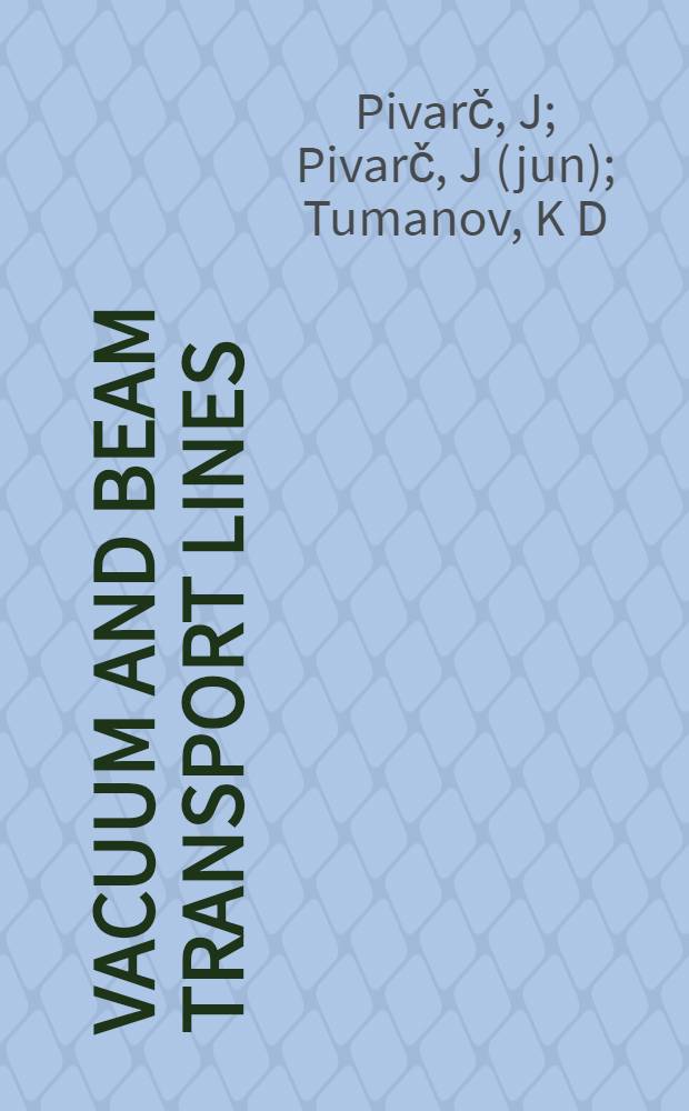 Vacuum and beam transport lines : Main principles