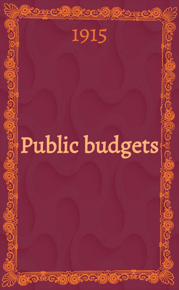 Public budgets