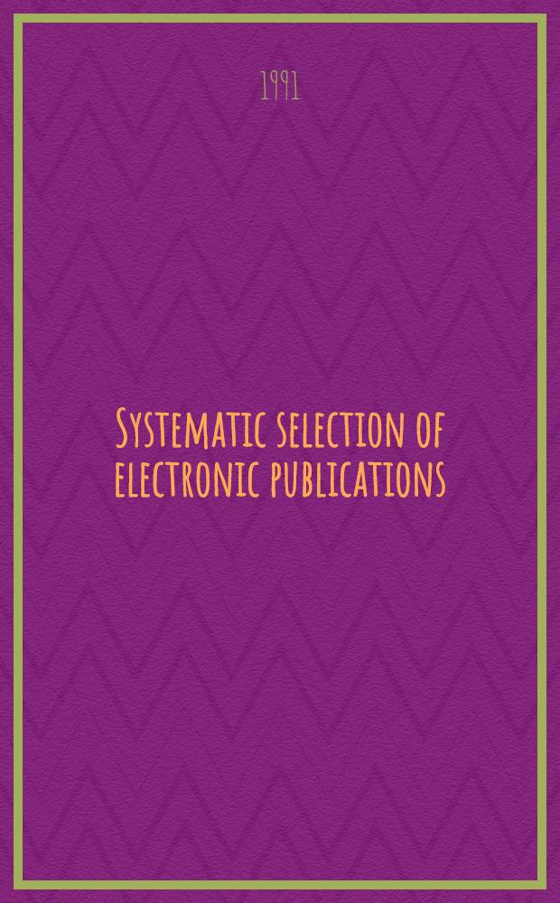 Systematic selection of electronic publications