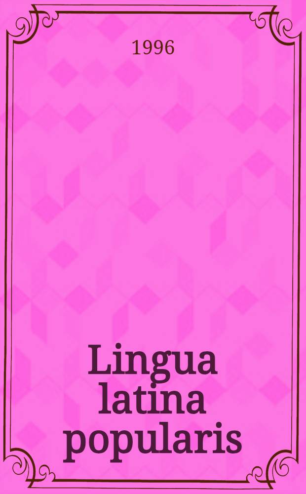 Lingua latina popularis